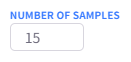 Number of samples configuration
