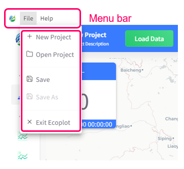 Menu bar