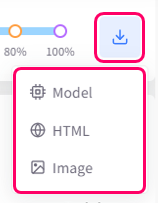 Save graph and model menu