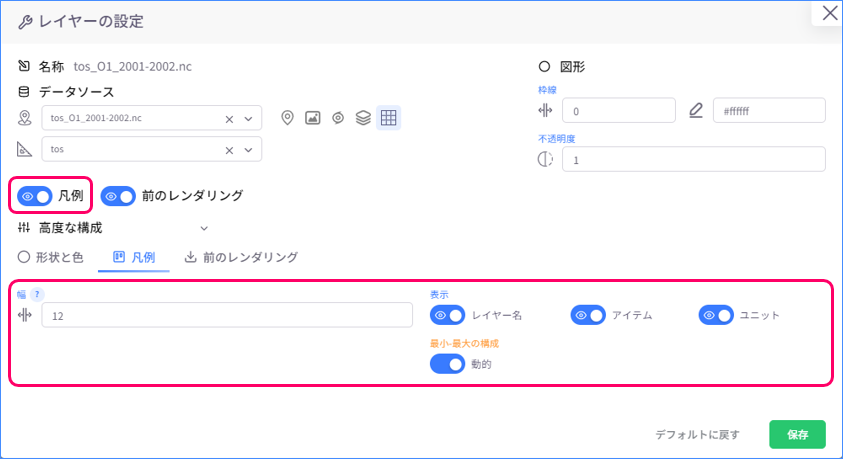凡例の構成